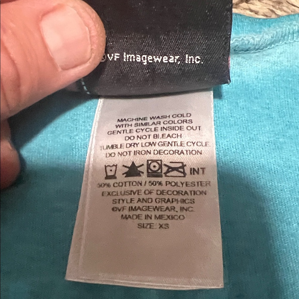 Harley-Davidson Turquoise V-Neck Tee - Picture 2 of 3
